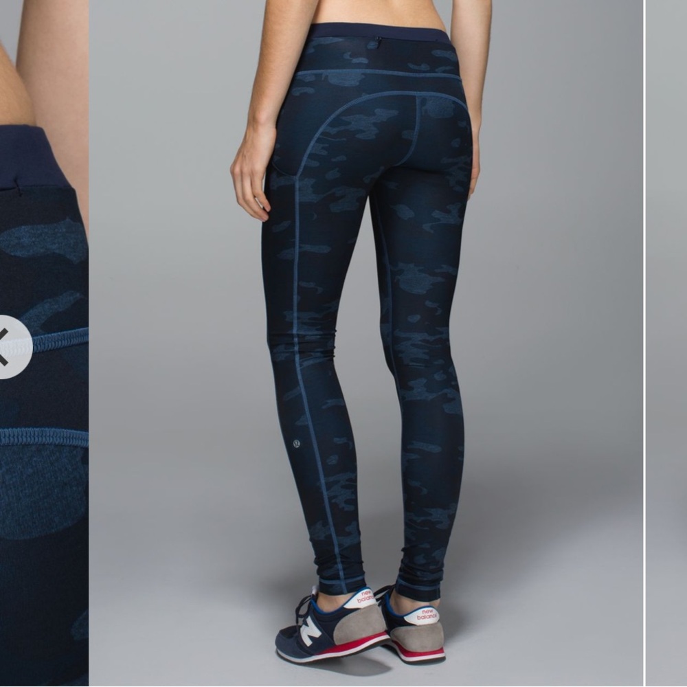 lululemon athletica Speed Tight II Full-On Luxtreme Navy Blue Camo Legging